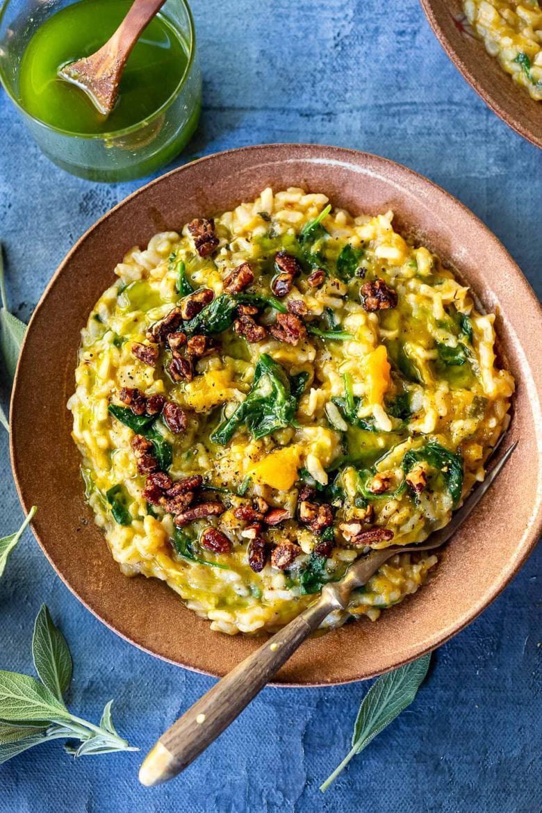 Butternut squash and leek Risotto