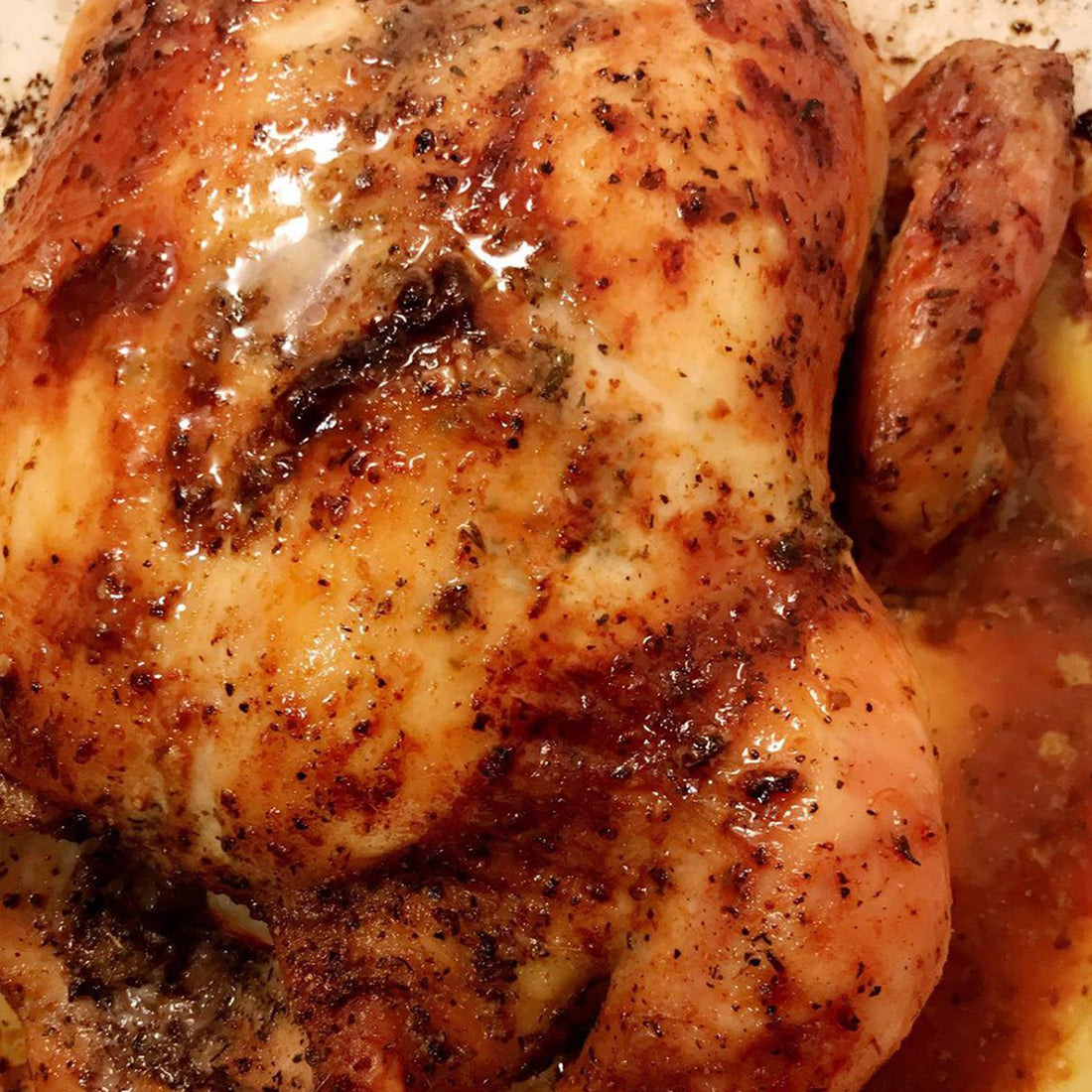 Garlic Herb Butter Roast Chicken