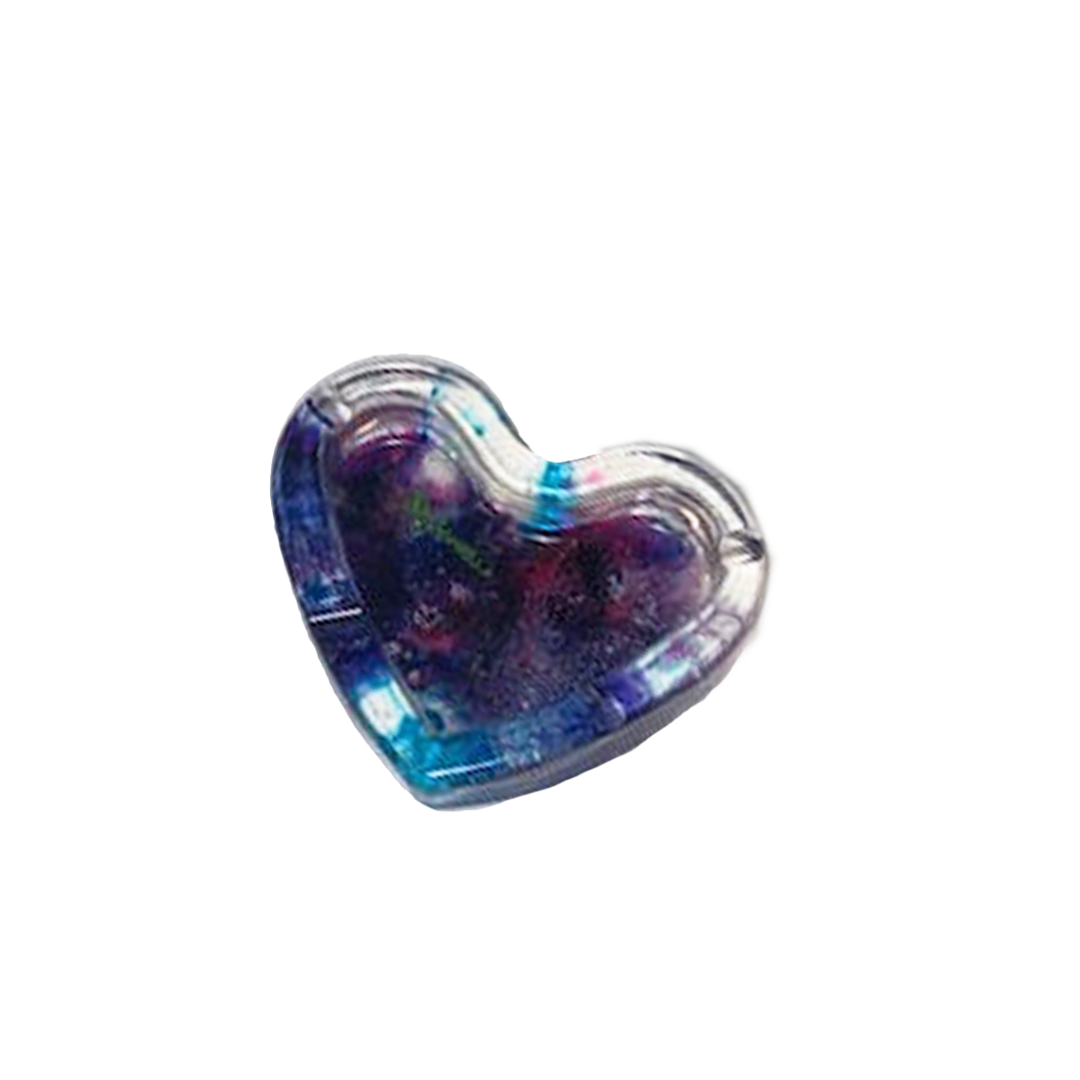 Blue/Purple Heart Ashtray