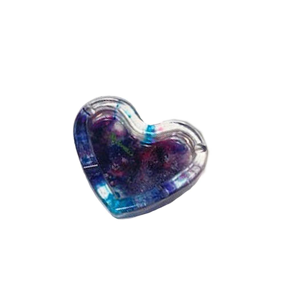 Blue/Purple Heart Ashtray